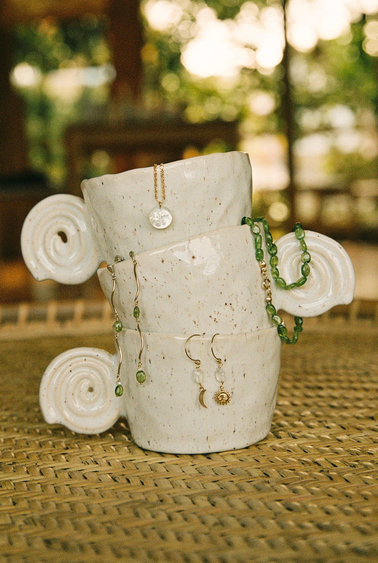 Balance Moonstone Hoops