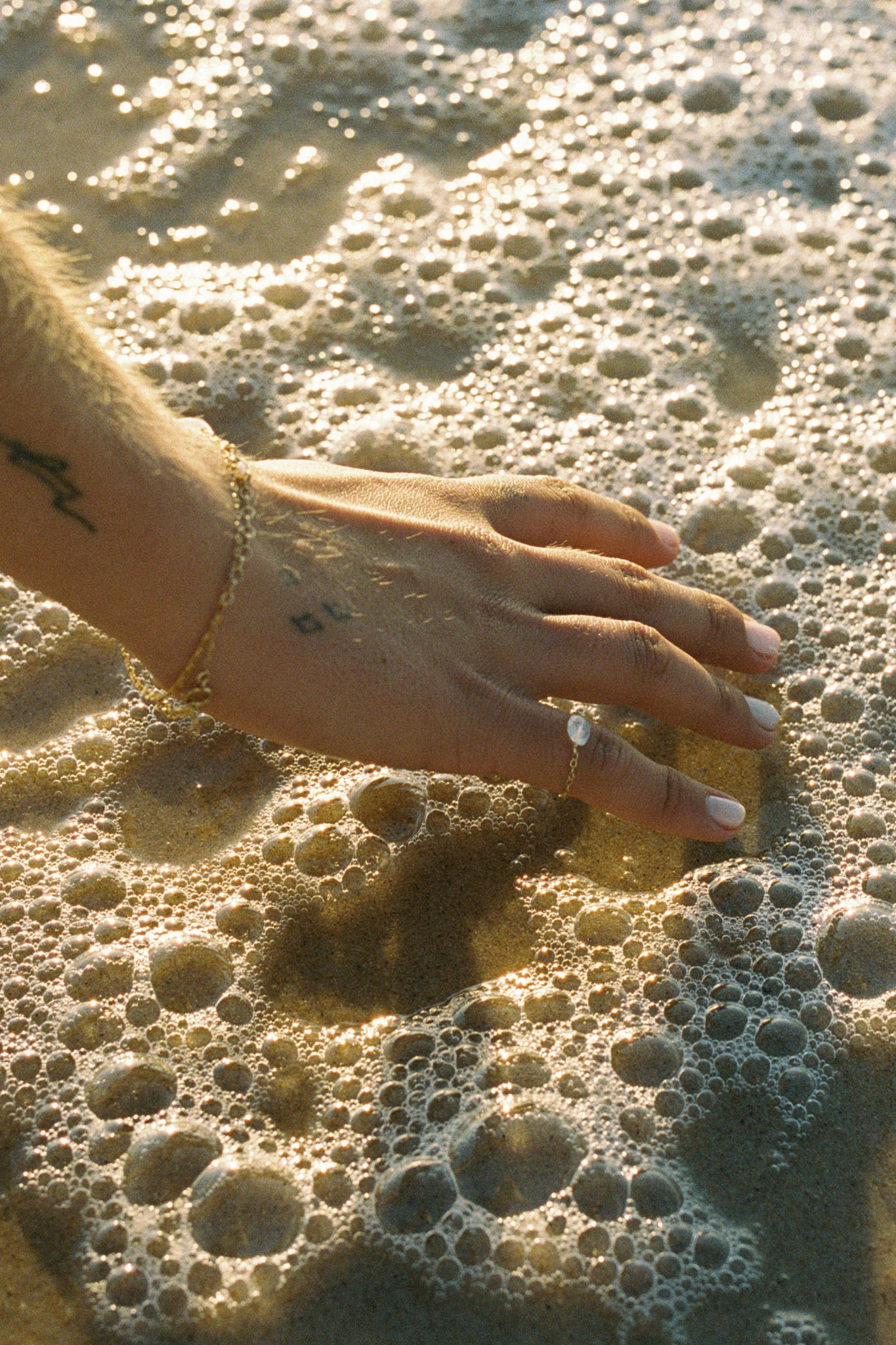 Moonstone Chain Ring