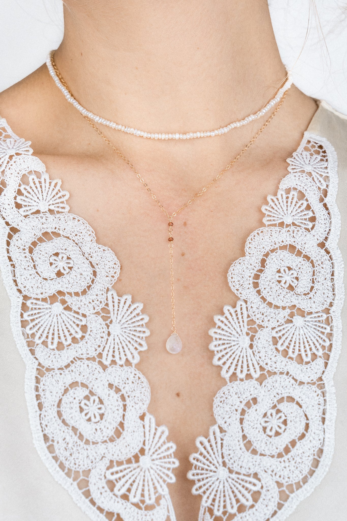 Loulou Garnet Necklace