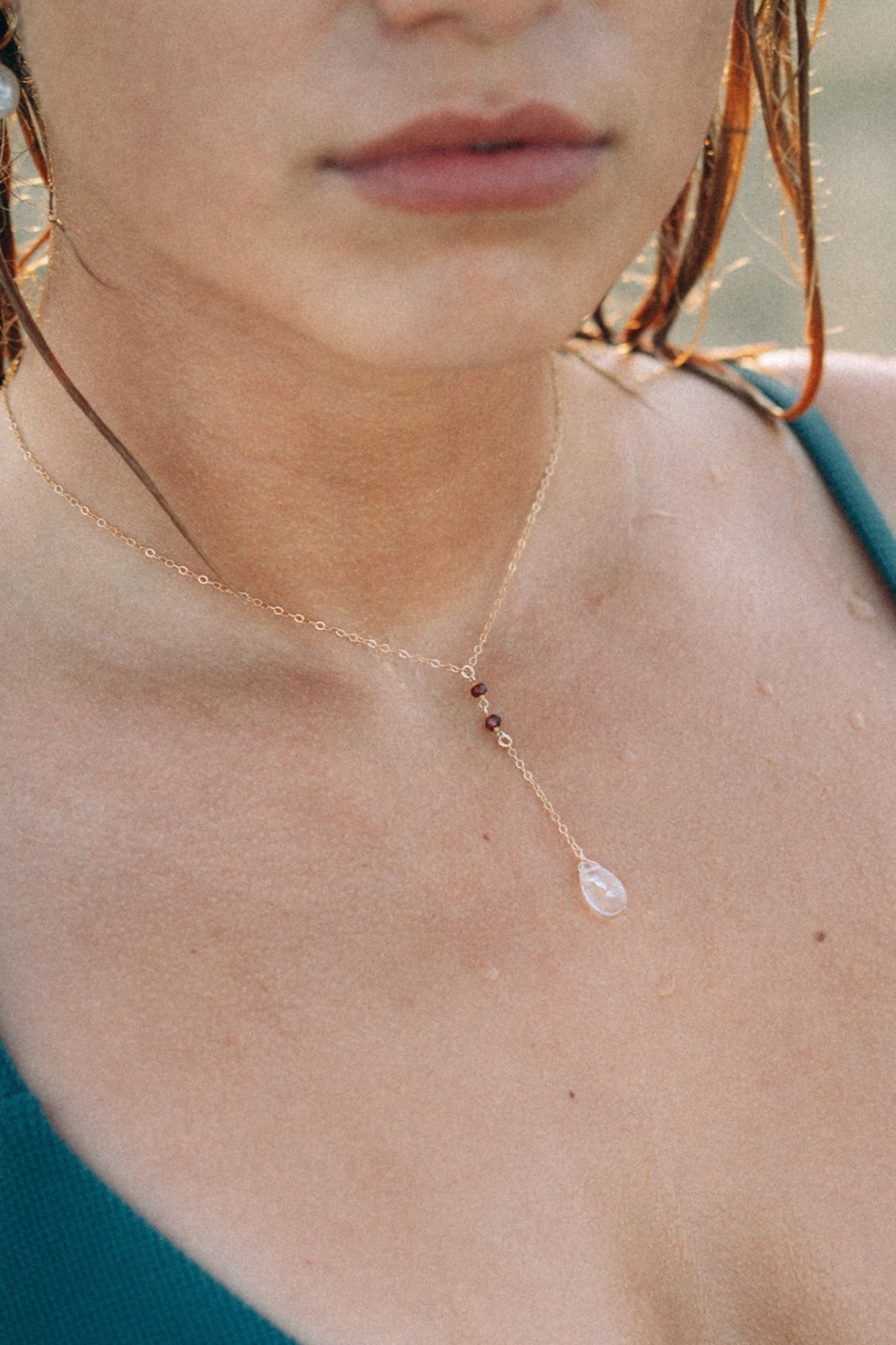 Loulou Garnet Necklace