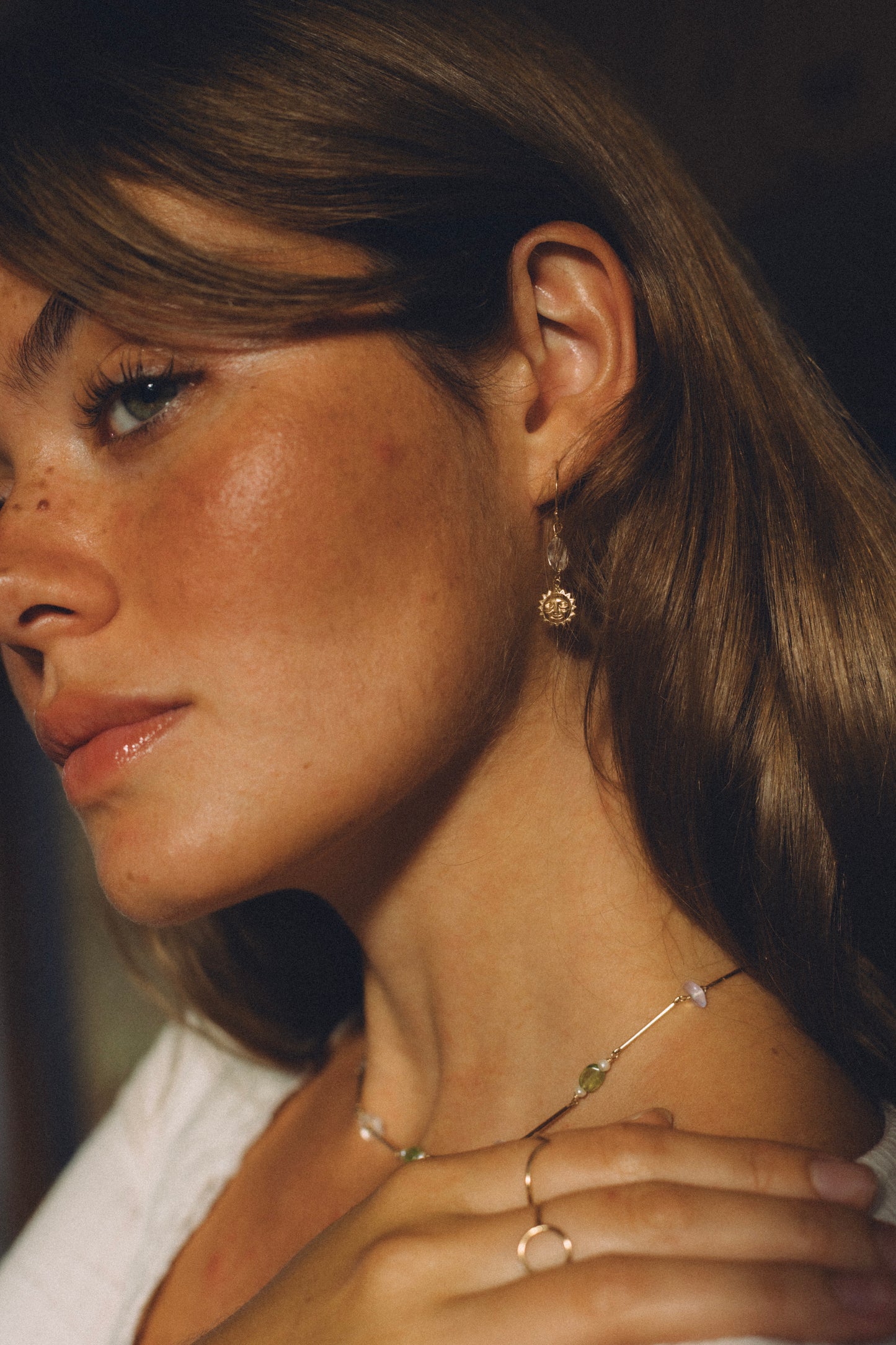 Balance Moonstone Hoops