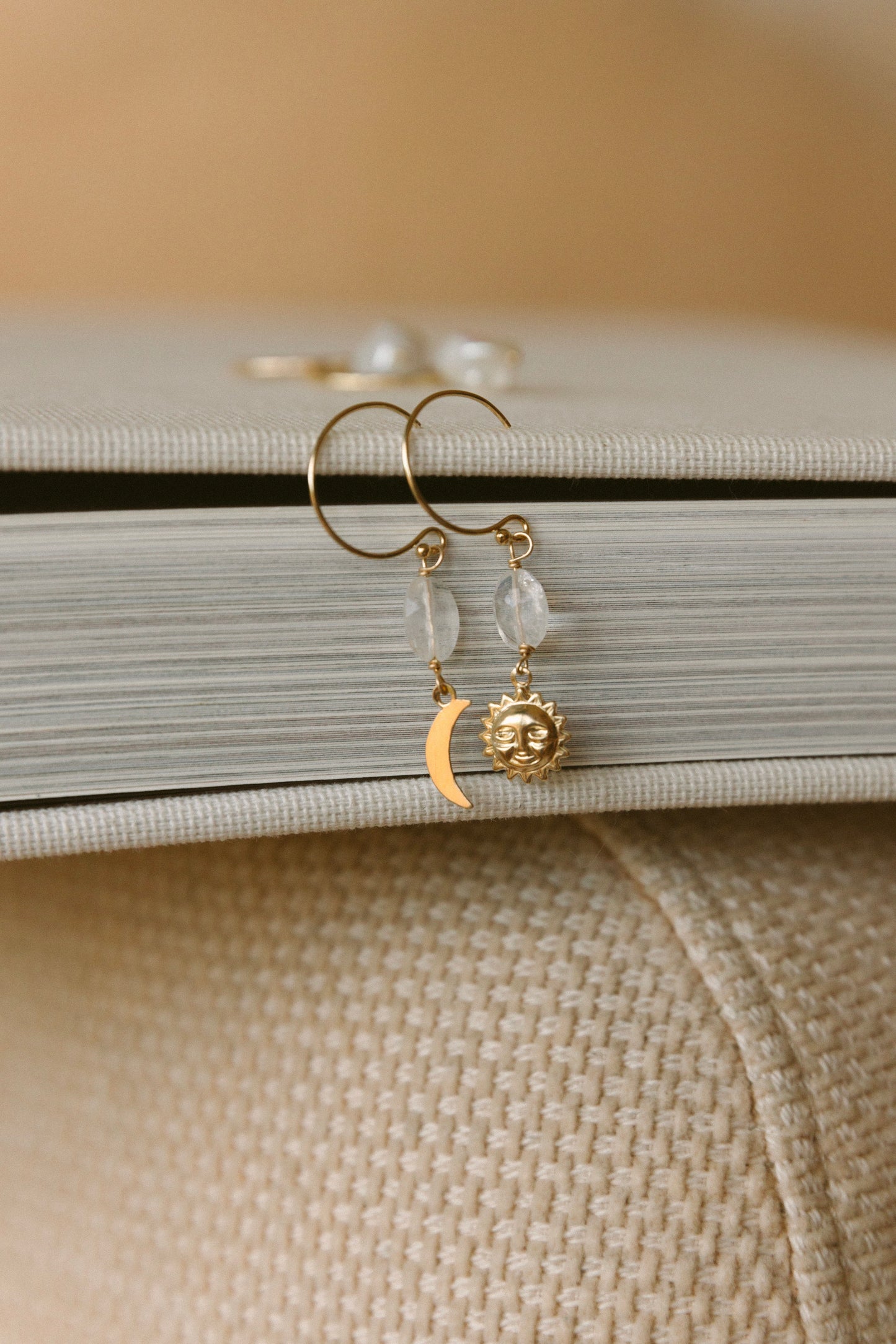 Balance Moonstone Hoops