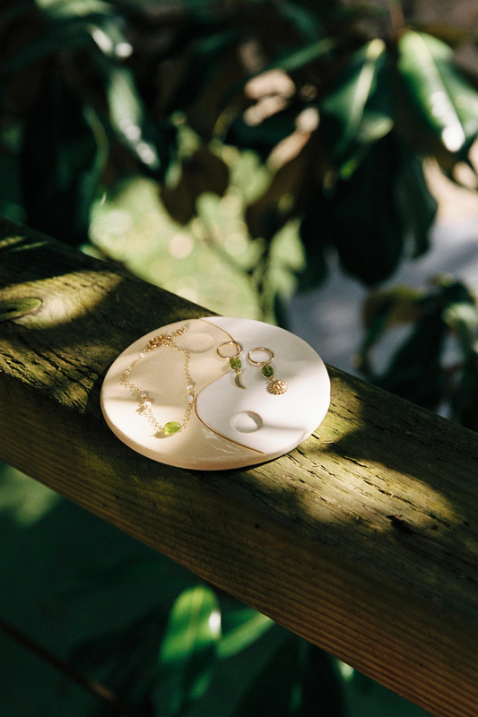 Balance Peridot Hoops