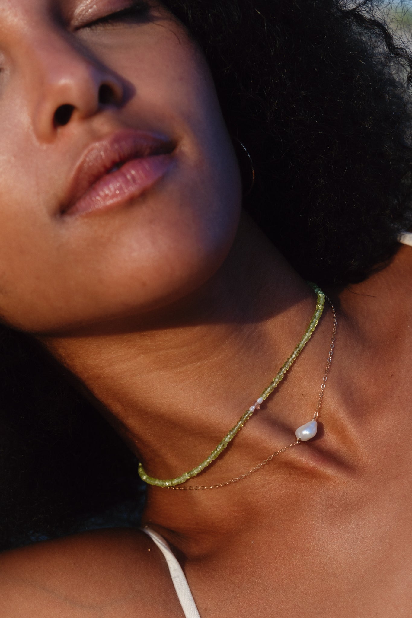 Raspberry Matcha Choker