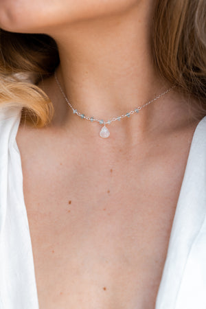 Zoé Moon Necklace Silver