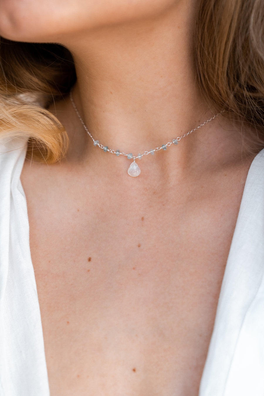 Zoé Moon Necklace Silver
