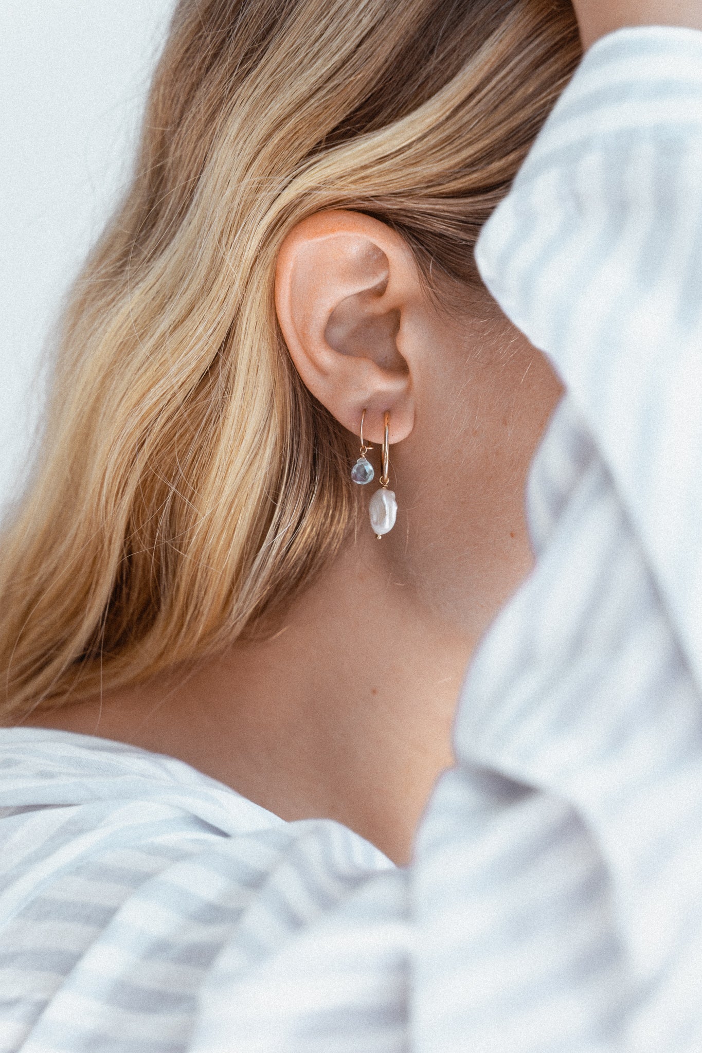 Baby Blue Hoops